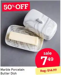 Kitchen Stuff Plus Marble Porcelain Butter Dish offer