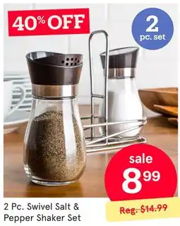 Kitchen Stuff Plus 2 Pc. Swivel Salt & Pepper Shaker Set offer