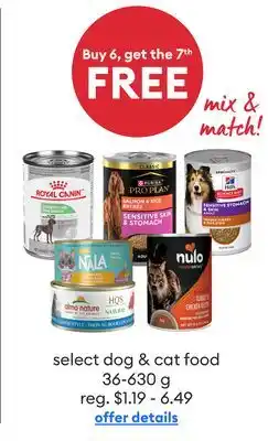 Petsmart Select dog & cat food offer