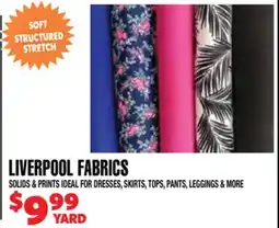 Len's Mill Stores LIVERPOOL FABRICS offer