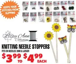 Len's Mill Stores KNITTING NEEDLE STOPPERS offer