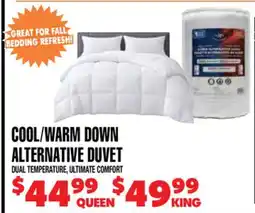 Len's Mill Stores COOL/WARM DOWN ALTERNATIVE DUVET offer
