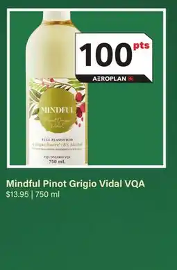 LCBO Mindful Pinot Grigio Vidal VQA offer