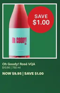 LCBO Oh Goody! Rosé VQA offer