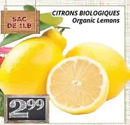 Supermarché PA CITRONS BIOLOGIQUES offer