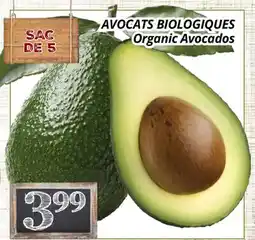 Supermarché PA AVOCATS BIOLOGIQUES offer
