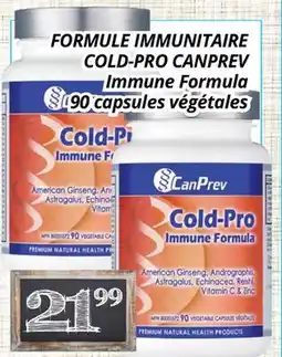 Supermarché PA FORMULE IMMUNITAIRE COLD-PRO CANPREV offer