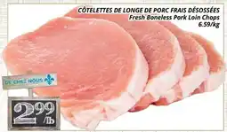 Supermarché PA CÔTELETTES DE LONGE DE PORC FRAIS DÉSOSSÉES offer