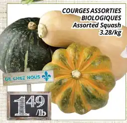Supermarché PA COURGES ASSORTIES BIOLOGIQUES offer