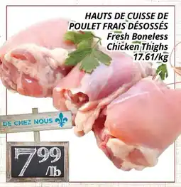 Supermarché PA HAUTS DE CUISSE DE POULET FRAIS DÉSOSSÉS offer