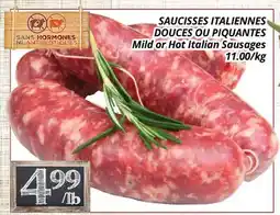 Supermarché PA SAUCISSES ITALIENNES DOUCES OU PIQUANTES offer