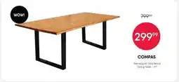 Meubles RD COMPAS Rectangular Solid Wood Dining Table - 67 offer