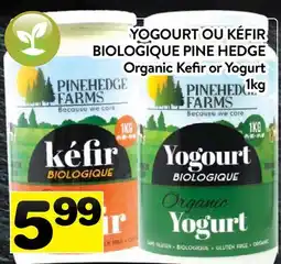 Supermarché PA YOGOURT OU KEFIR BIOLOGIQUE PINE HEDGE | Organic Kefir or Yogurt offer
