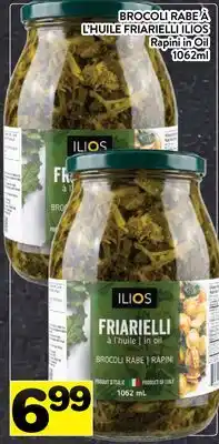 Supermarché PA BROCOLI RABE À L'HUILE FRIARIELLI ILIOS | Rapini in Oil offer