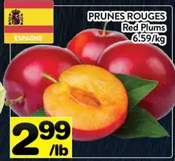 Supermarché PA PRUNES ROUGES | Red Plums offer