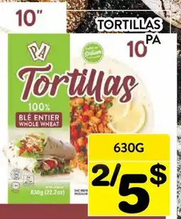 Supermarché PA TORTILLAS PA offer