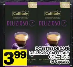 Supermarché PA DOSETTES DE CAFÉ DELIZIOSO CAFFITTALY | Coffee Pods offer