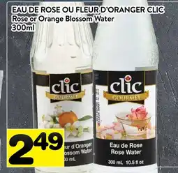 Supermarché PA EAU DE ROSE OU FLEUR D'ORANGER CLIC | Rose or Orange Blossom Water offer