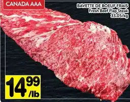 Supermarché PA BAVETTE DE BOEUF FRAIS | Fresh Beef Flap Steak offer