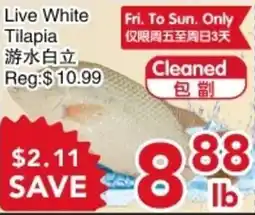 Yours Food Mart Live White Tilapia offer