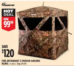 Canadian Tire ameristop fire-retardant 2-person ground blind offer
