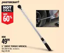 Canadian Tire Mastercraft 1/2" drive torque wrench offer