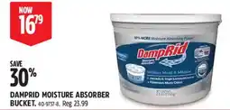 Canadian Tire DampRid moisture absorber bucket offer