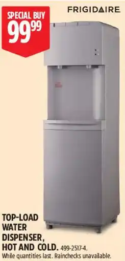 Canadian Tire Frigidaire top-load water dispenser, hot and cold offer