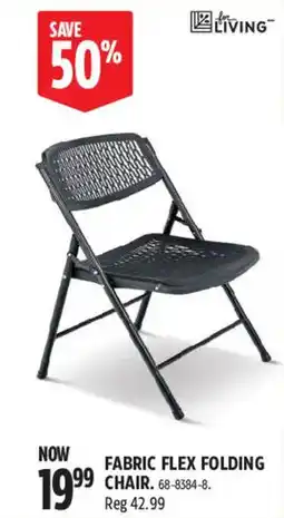Canadian Tire LZ Living fabric flex folding chair offer