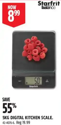 Canadian Tire Starfrit balance 5kg digital kitchen scale offer