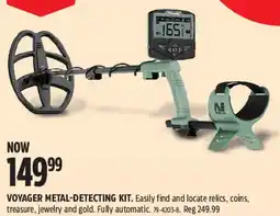 Canadian Tire Nexus voyager metal-detecting kit offer