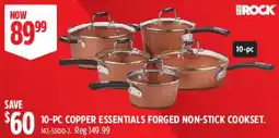 Canadian Tire The Rock 10-pc copper essentials forged non-stick cookset offer
