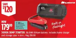 Canadian Tire Eliminator 3000a jump starter offer