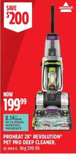 Canadian Tire Bissell ProHeat 2X Revolution Pet Pro Deep Cleaner offer