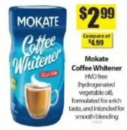 Bianca Amor Mokate coffee whitener offer