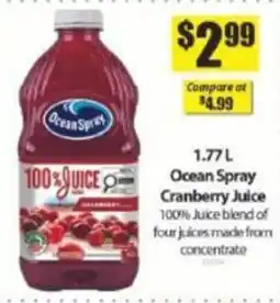 Bianca Amor Ocean Spray cranberry juice offer