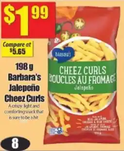 Bianca Amor Barbara's Jalepeño Cheez Curls offer