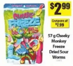 Bianca Amor Cheeky Monkey Freeze Dried Sour Worms offer
