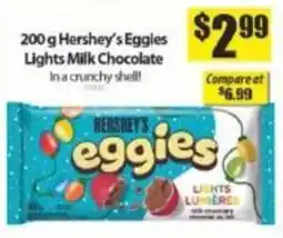 Bianca Amor Hershey's eggies lights milk chocolate offer