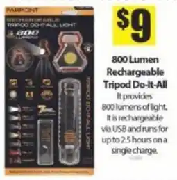 Bianca Amor Narpoint 800 Lumen Rechargeable Tripod Do-It-All Light offer