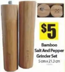 Bianca Amor Bamboo Salt And Pepper Grinder Set offer