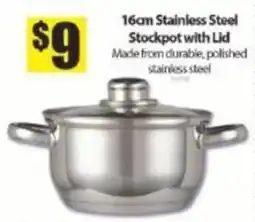 Bianca Amor 16cm Stainless Steel Stockpot with Lid offer