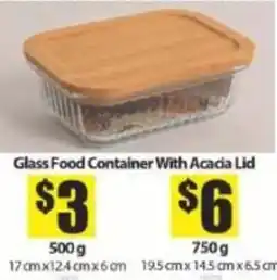 Bianca Amor Glass Food Container With Acacia Lid offer