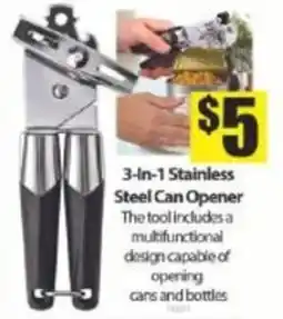 Bianca Amor 3-in-1 stainless steel can opener offer