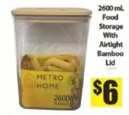 Bianca Amor Metro Home food storage with airtight bamboo lid offer