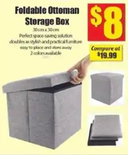 Bianca Amor Foldable Ottoman Storage Box offer