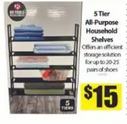 Bianca Amor 5 Tier All-Purpose Household Shelves offer