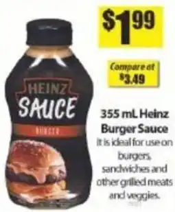 Bianca Amor Heinz burger sauce offer