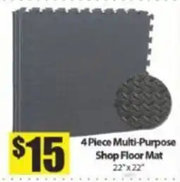 Bianca Amor 4 piece multi-purpose shop floor mat offer