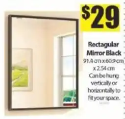 Bianca Amor Rectangular Mirror Black offer